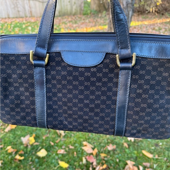 Gucci Vintage Suede Satchel - Picture 15 of 16